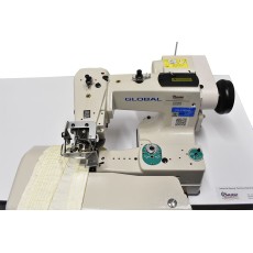 Global BM-360DD blind stitch hemming direct drive sewing machine